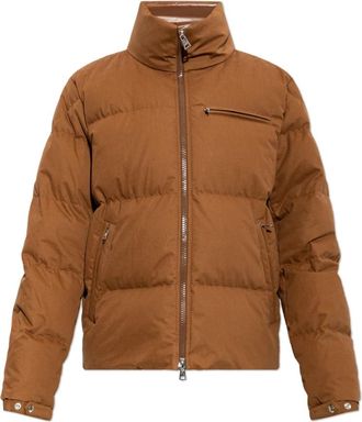 Moncler Isenviel Donsjack - Heren - Gewatteerde jassen - Bruin - XL - Katoen - Jassen