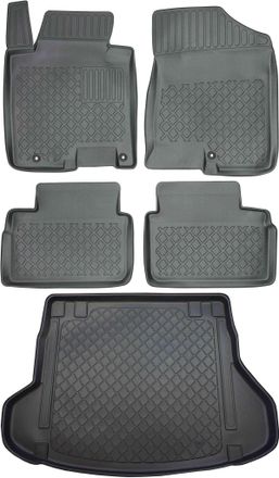 OEM Hyundai I30 Ii Cw Hatchback De 07.2012 A 06.2017 Set - Alfombrillas Para Coche + Alfombrilla Para Maletero