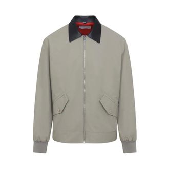 Givenchy Light Jackets, male, Green, Size: M Harrington Jacket