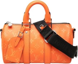 Louis Vuitton Pre-owned Keepall - Dames - Vintage Mini Tas - Oranje - ONE Size - Leer - Vintage