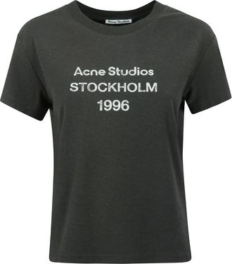 Acne Studios Tops, Dames, Zwart, XL, Katoen, Vintage Katoen en Hennep T-shirt