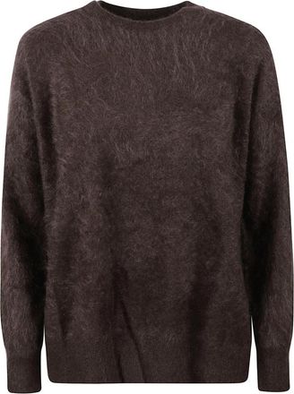 Max Mara Smmchicca Trui - Dames - Ronde hals truien - Bruin - XS - Kasjmier - Truien & Vesten