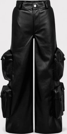 Amiri Womens Wmns Leather Cargo Pant Black - Size X-Small