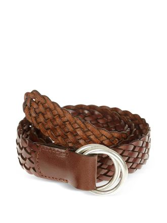 Anderson's twisted leather belt - men - Leather - 95 - Brown