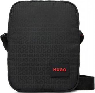 HUGO BOSS Ethon Crossbody Bag - Heren - Schoudertassen - Zwart - ONE Size - Polyester - Tassen