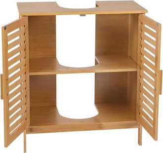 Andrea House Armario Bajo Para Lavabo De Bamb&uacute; 60 X 30 X 62 Cm