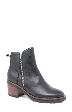 Django & Juliette Birdi Heel Boot in Black Leather at Nordstrom, Size 39