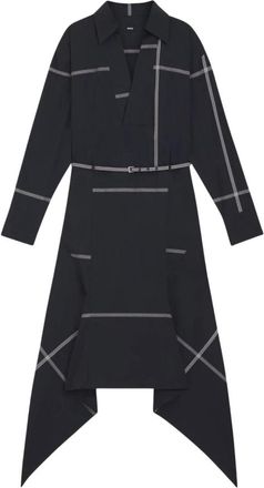 HUGO BOSS Dames, Jurken, Blauw, Maat: XS