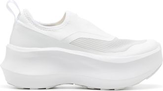 Comme Des Garçons x Salomon Salomon slip-on platform sneakers - women - Other fibres/Other fibres/Rubber - 7.5 - White