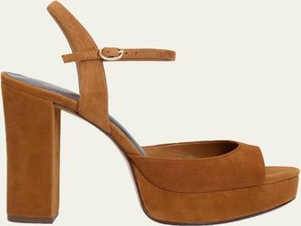 Alexandre Birman 120mm Amy Suede Platform Sandals