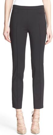 Akris Franca Techno Cotton Blend Pants in Black at Nordstrom, Size 18