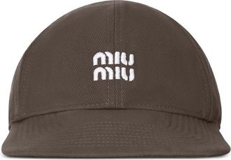 Miu Miu Logo-embroidered Drawstring Baseball Cap