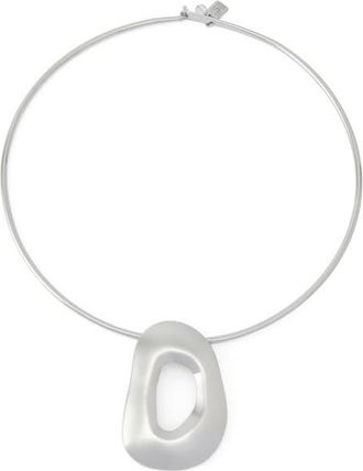 Robert Lee Morris Sculptural Pendant Necklace in Rhodium at Nordstrom