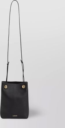 Loewe soft pebble clutch anagram detail