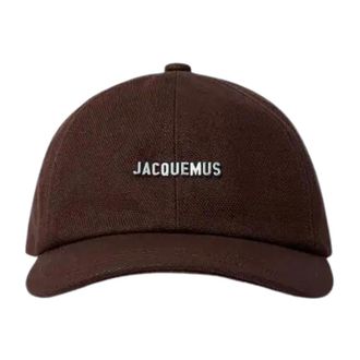 Jacquemus La Casquette Gadjo Hoed - Heren - Petten - Bruin - 58 CM - Katoen - Accessoires