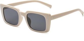 Generic Mens Small Frame Vacation Sunglasses Commuter Womens Driving Decorative Sun Glasses(Beige)