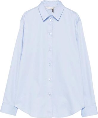 Max Mara Mmlfiacre - Dames - Overhemden - Blauw - XS - Katoen - Overhemden