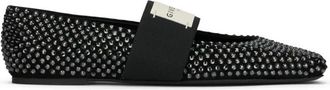 Givenchy Sliced Square Ballerina - Dames - Ballerinas - Zwart - 40 EU - Schoenen