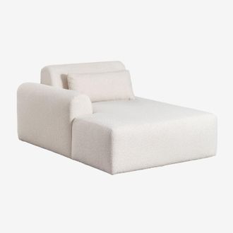 Sklum M&oacute;dulo Chaise Longue Izquierdo Para Sof&aacute; Modular En Borreguito Borjan Sklum
