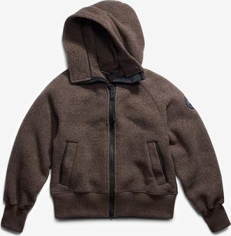 Canada Goose Kurze Reißverschluss-Jacke aus Fleece mit Stehkragen Chiliwack