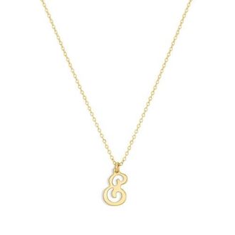 Set & Stones Gianna Initial Necklace in Gold /E at Nordstrom