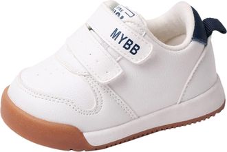 Generic Spring And Summer Children Infant Toddler Shoes Boys And Girls Sports Shoes Flat Bottom Non Comfortable Solid Color Double Infant Boy High Top Shoes (