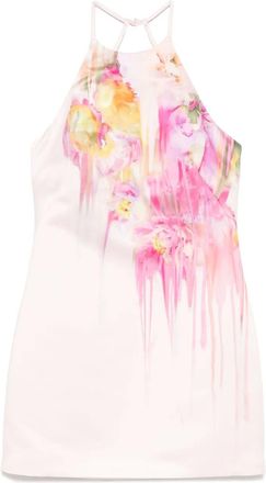 Blumarine Abito corto a fiori - Rosa