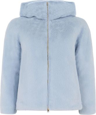 Herno Hooded Jacket - Dames - Jassen - Blauw - 2XS - Polyester - Jassen