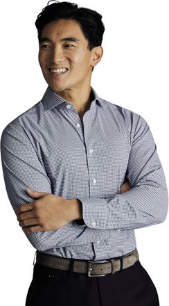 CHARLES TYRWHITT Non-Iron Performance Twill Check Shirt
