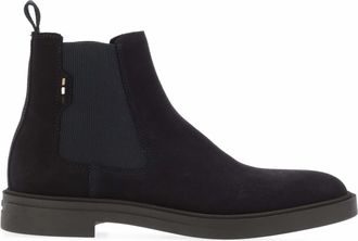 HUGO BOSS Heren Boss Calev Chelsea Laarzen in Donkerblauw