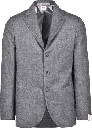 LUIGI BORRELLI NAPOLI Virgin Wool Jacket - Grey