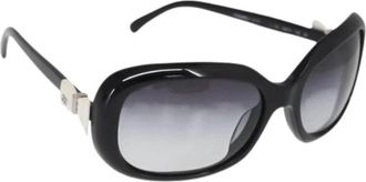 Chanel Pre-owned Plastic Zonnebril - Dames - Vintage Accessoires - Zwart - ONE Size - Vintage