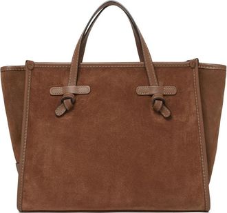 Gianni Chiarini Marcella Tote Bag - Dames - Shoppers - Bruin - ONE Size - Su&egrave;de - Tassen