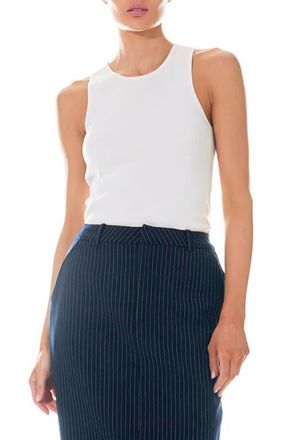 Grey Lab Racerback Rib Sweater Tank in Ivory at Nordstrom, Size X-Small