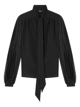 Versace Blusa plissettata - Nero