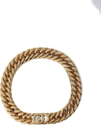 Gucci interlocking-chain G-motif necklace - women - Brass - One Size - Gold