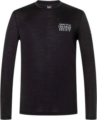 super.natural Freeride Society L/S Merinolongsleeve f&uuml;r Herren | schwarz