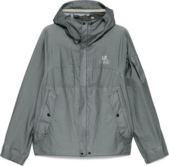 C.P. Company C.p. Company, Jassen, Heren, Grijs, XL, Grijze Hoodie met Rits