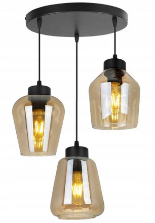 OEM L&aacute;mpara Colgante Moderna Y Elegante Con Pantalla De Cristal
