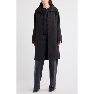 Bernardo Raincoat with Quilted Vest in Black at Nordstrom, Size Xx-Large