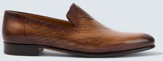 Berluti Scritto leather loafers