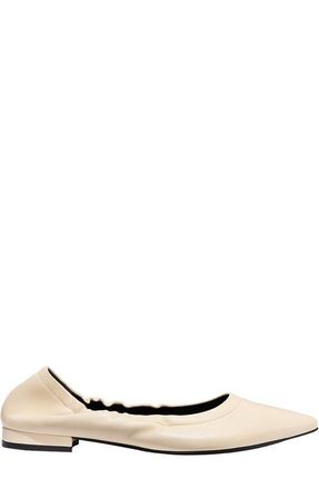 Margaux Eyewear The Roma Ballet Flat in Ivoire Nappa at Nordstrom, Size 40.5