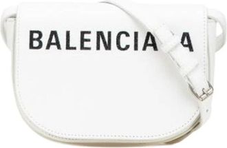 Balenciaga Pre-owned Cross Body Bags, female, White, Size: ONE SIZE Pre-owned Vintage Cross Body Bag