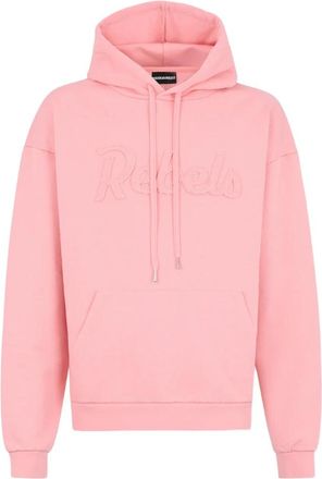 Dsquared2 Rebels Relax Fit Hoodie - Heren - Hoodies - Roze - L - Katoen - Hoodies & sweatvesten