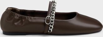 Charles & Keith Georgie Chain Mary Jane Flats