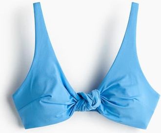 H&M Padded Bikini Top in Blue at Nordstrom, Size X-Small
