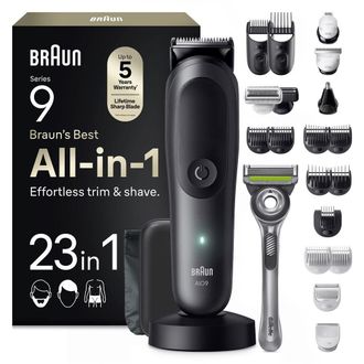 Braun Recortadora El&eacute;ctrica Todo En Uno Braun Series 9 Aio9560 23 En 1 Gris