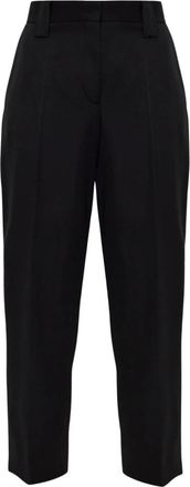Versace Pantaloni in Lana Grain de Poudre - - Trousers - Donna - Nero - XS