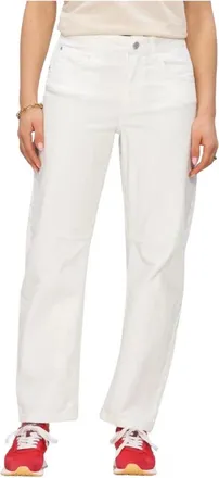 Simple Jeans, Dames, Wit, 4Xs, Luna Broek