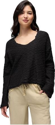 Prana Sunshine Sunset Sweater Womens Sweatshirt Black : LG (Womens 10-12), Cotton